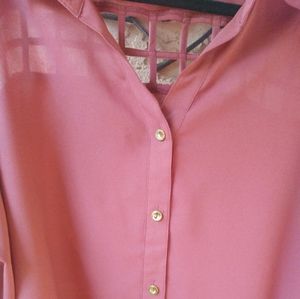 Matte Blush Orange Blouse